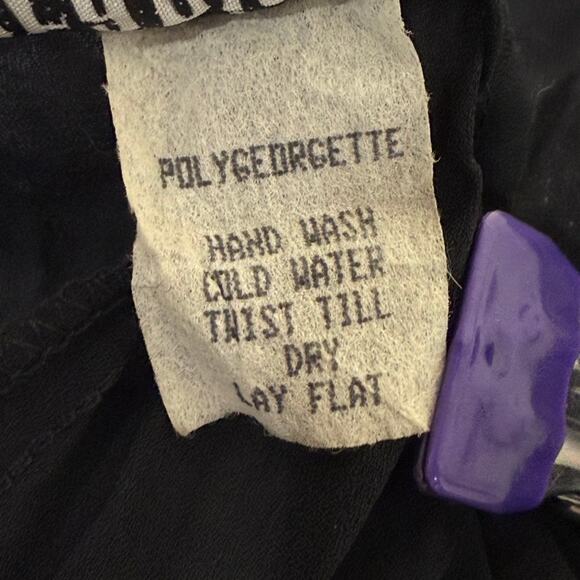 Vintage 90s Floral Layered Maxi Dress Whimsigoth Dark Fairy Romantic Goth M L - Picture 8 of 8